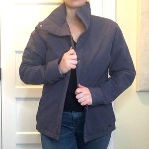 Oros lightweight outdoor jacket w asymmetrical collar